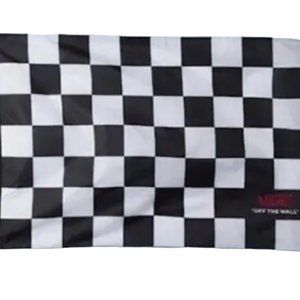 VANS Off The Wall Banner Flag 30 x 48" Skateboard Logo White Black VN000CE6N0A